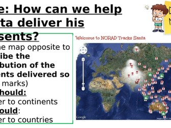 Geography Christmas - Mapping Santa's route!