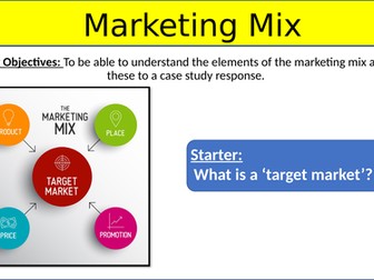 Marketing Mix Lesson