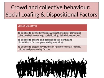 GCSE Psychology Crowd and Collective Behavior Lesson