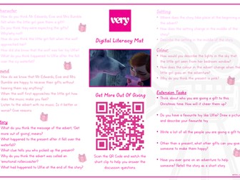 Christmas Advert Digital Literacy Mats