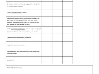 Unseen Poetry Scheme - Relationships