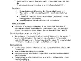 Lecture notes - Neurodevelopmental disorders