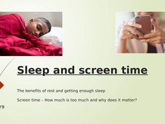 Sleep and screen time