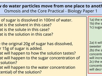 Osmosis: Revision and CorePractical