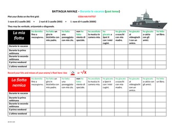 Le Vacanze Battleships (Present Perfect tense)