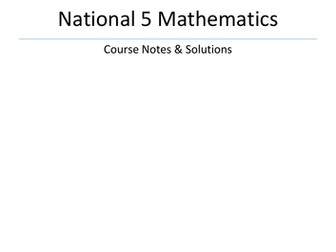 National 5 Course Notes