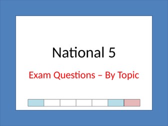 National 5 Exam Questions