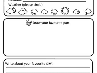 School Trip Feedback Report for children to complete