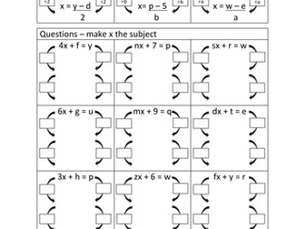 Changing the Subject (2 Step)