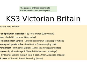 Reading skills unit linked to Victorian Britain (KS2/KS3/KS4)