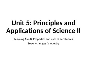 BTEC Level 3 Applied Science Unit 5 Learning Aim A3 (Chemistry)