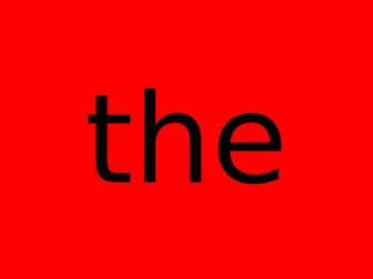 Read Write Inc. Red Words