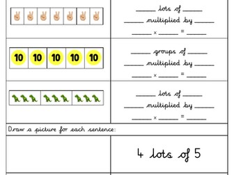 Year2 Multiplication Worksheets Bundle
