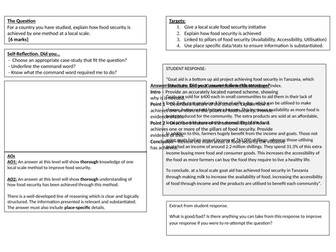 Geography - Resource Reliance - Feed Forward Sheet