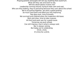 Ofsted inspection poem