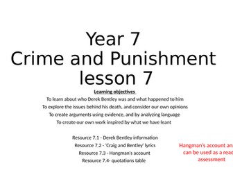 KS3 Crime and Punishment SoL