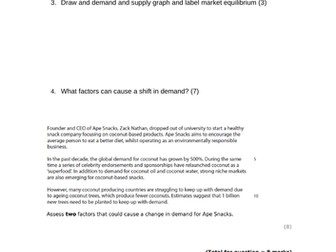 Edexcel Business A level: Theme 1 recap quizzes