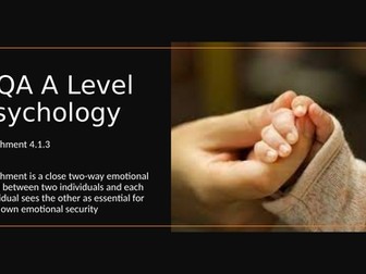 AQA A Level Psychology Attachment - Animal studies