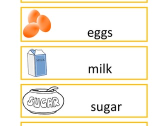 Pancake Day: Word Cards