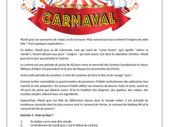 Mardi Gras and Carnaval