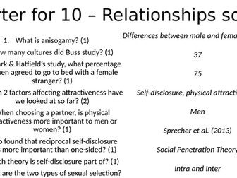 Filter theory (AQA Psychology Relationships)