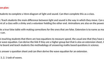 KS3 - Interacting Waves (Whole Topic)