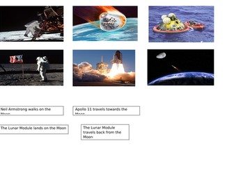 Sequencing - Going to the moon - EYFS