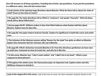 Guided Analysis of Scene 9 of A Streetcar Named Desire