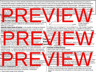 AQA Thermal Energy transfer Alevel Physics knowledge organiser