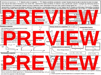 AQA Physics pack of 8 knowledge organisers