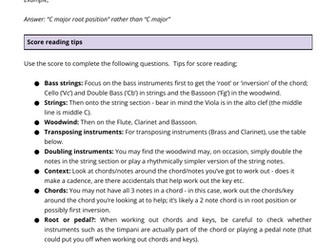 Eduqas: Music A Level: Haydn 104.1: Exposition: Score reading questions