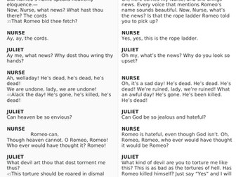 Romeo and Juliet Act 3 scene 1 lines 31 - 56