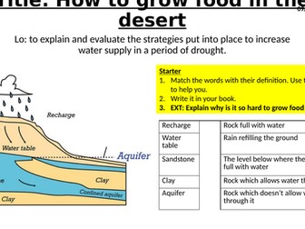 How to grow food in the desert?