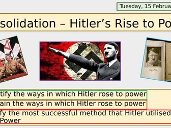 Recap - How Hitler Secured Power