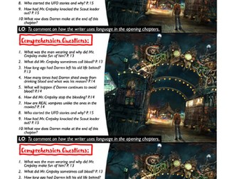 Cirque Du Freak: The Vampire's Assistant Scheme of Learning