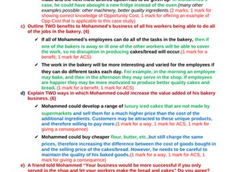 IGCSE Business Studies Unit 1 Exam Practice Questions