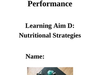 Unit 13: Sports Nutrition