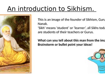 Sikhism unit - Intro, Gurus and Khalsa
