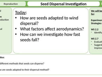 Seed Dispersal Investigation