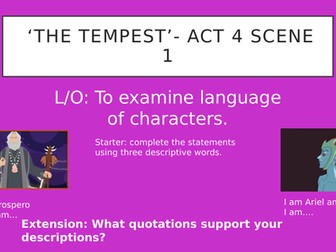 The Tempest - Act 4 Scene 1