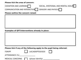 Request for SEND Support