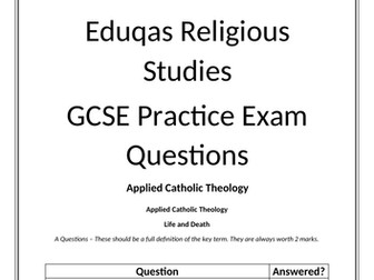 Eduqas Route B Applied Theology Possible Exam questions