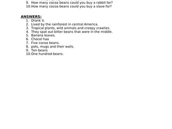 'The Story of Chocolate' Questions + Answers