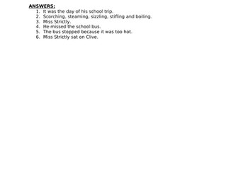 'Clive Keeps His Cool' Questions + Answers