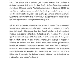 Los inmigrantes, clave en el sistema de impuestos