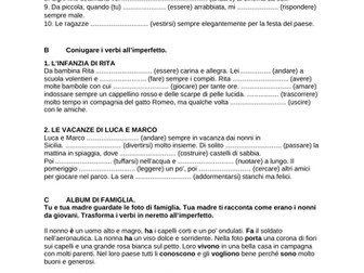Italian grammar - l'imperfetto