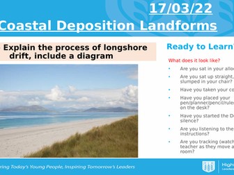 AQA Coasts - Coastal Deposition Landforms