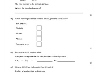 Properties of Hydrocarbons