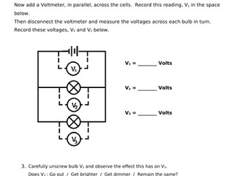 Investigating Parallel Circuits - Voltage