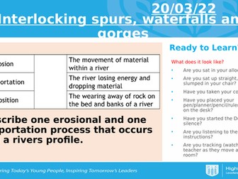 AQA Rivers - Interlocking Spurs, Waterfalls and Gorges